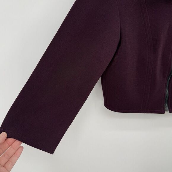 Jeannie Nitro Purple Cropped Jacket Fitted Vintage Size Medium Gothic USA - Picture 2 of 9